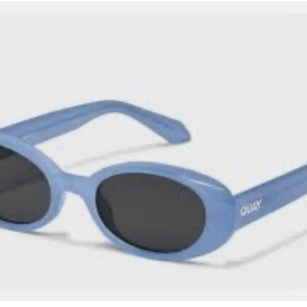NEW!mrare Quay Cornflower Powder Blue Oval Sunglasses felt cute